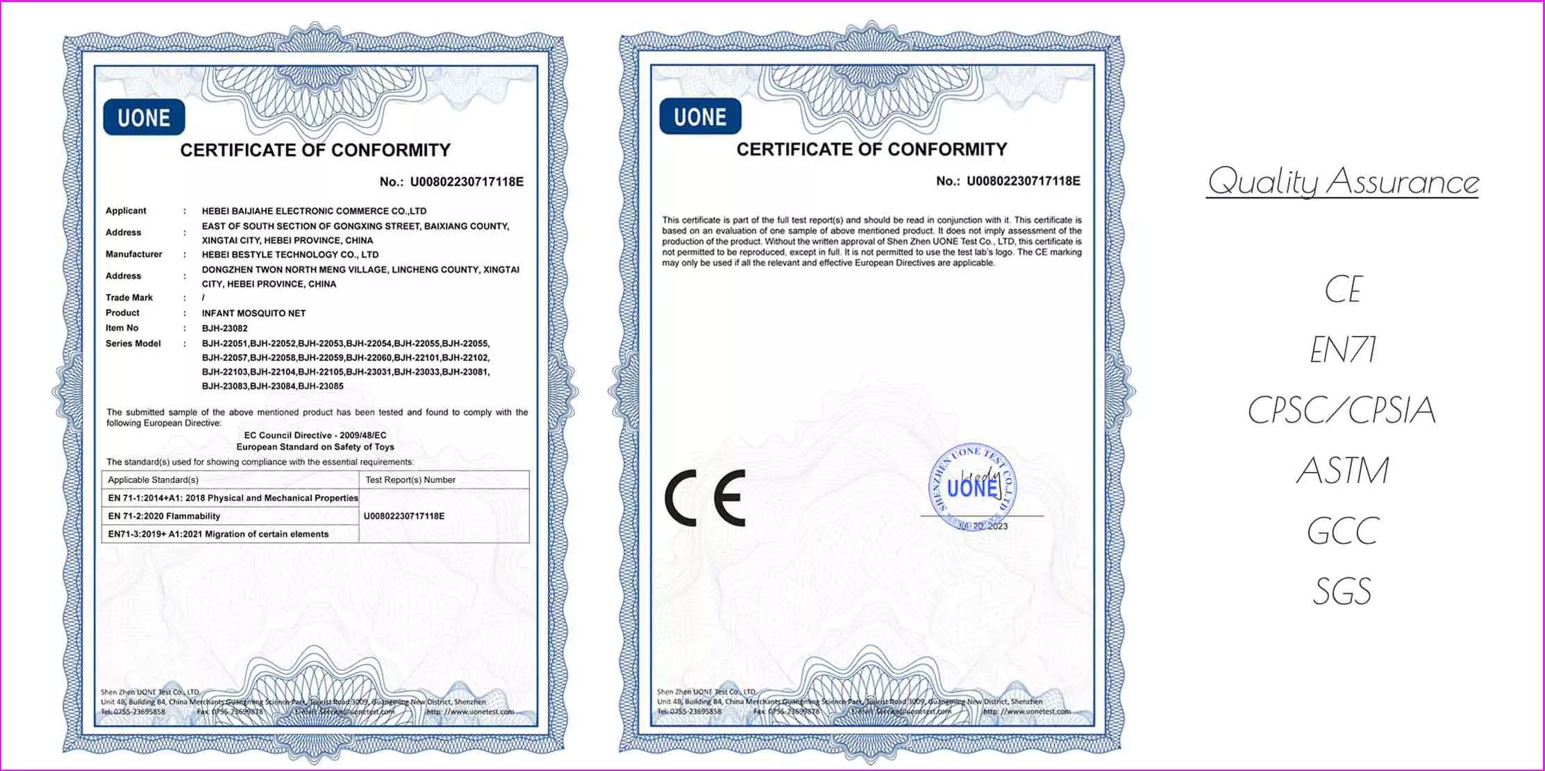 CE certification
